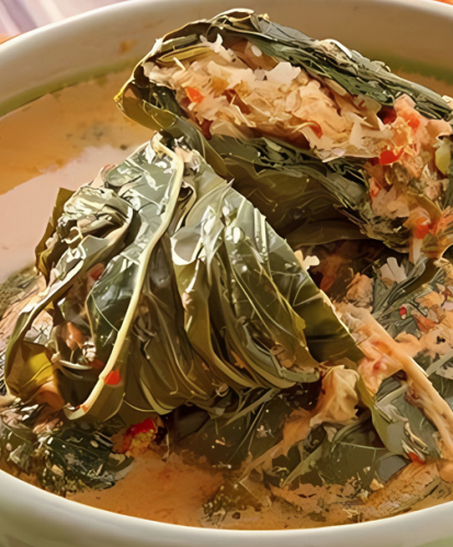 Rendang daun singkong